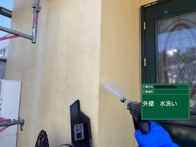 明石市　外壁　高圧洗浄